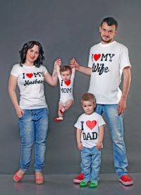 družinske majice za tri