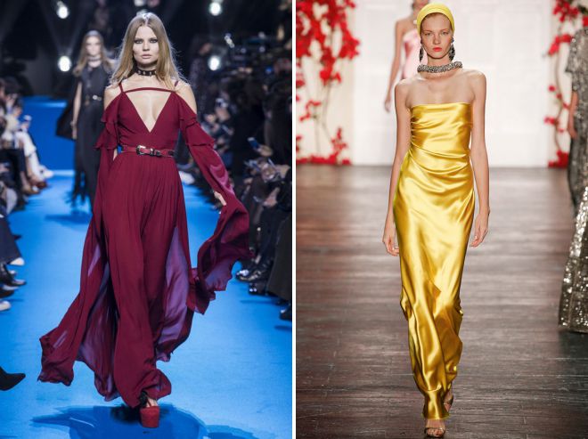 фасоны платьев 2018 тенденции моды