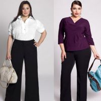 modne spodnie dla otyłych kobiet 2015 4