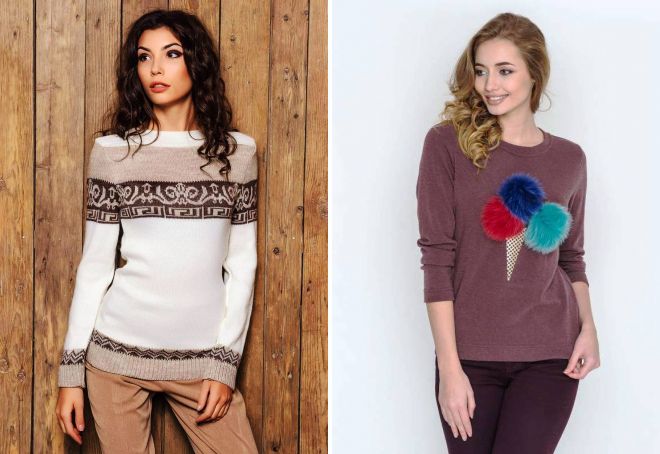 женски плетени пуловери