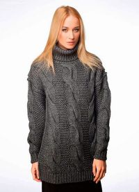 sweter damski z wysokim dekoltem 9