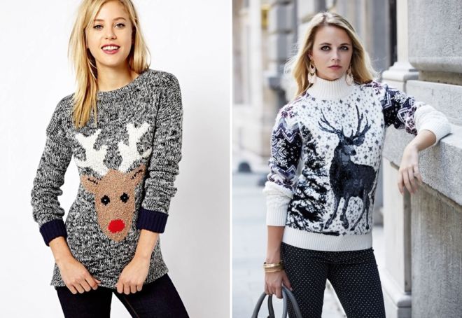 Ženski pulover z jeleni 6