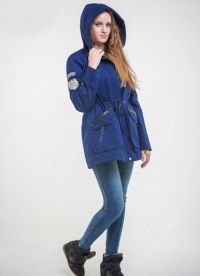 damska zimowa niebieska kurtka4