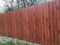 ограда от гофрирана дървесина 1
