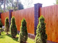 ограда от гофрирана дървесина 6