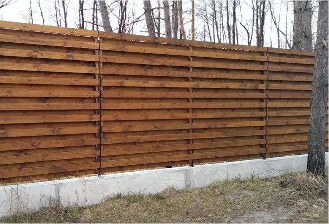 деревянный забор для дачи из досок