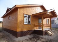 dokončení dřevěného domu mimo 18