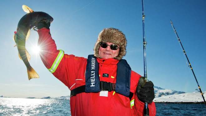 Зимняя рыбалка в Норвегии