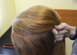 stražnja kosa kose kako tkati 1