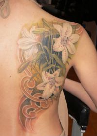 tatuaż kwiatowy 3