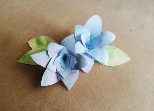 kwiaty z papieru akwarelowego 5