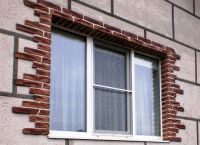 рамкиране на прозорци на фасадата на къщата 1