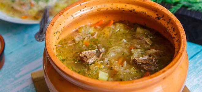Гъска супа с прясно зеле