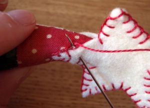 Choinka wykonana z tkaniny własnymi hands9
