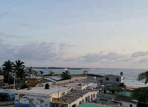 Вид из окна отеля Sun Island