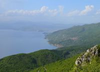Вид на Охридское озеро