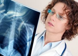 gangrene pljučni rentgen