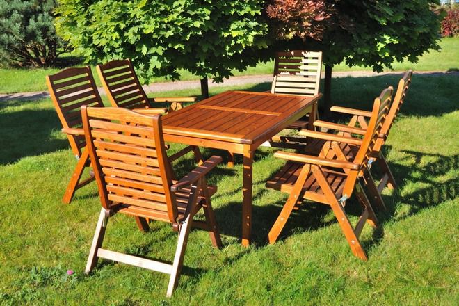11 prostokątnych stołów ogrodowych