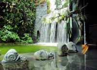 Водопад в оранжерее Тропический лес
