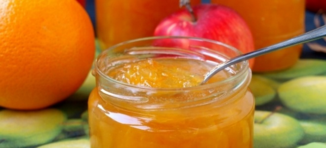 Apple jam z pomarančami za zimo - recept
