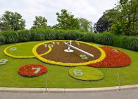Символ Женевы - цветочные часы в Английском парке