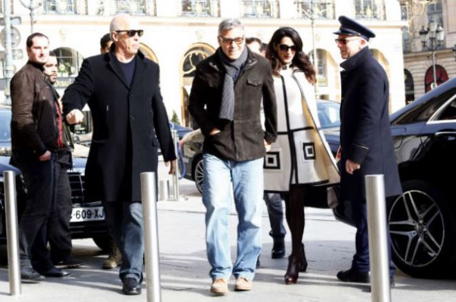 Джордж и Амаль Клуни наслаждаются отдыхом в Париже