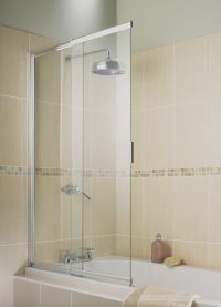 Стъклени плъзгащи завеси за баня 2