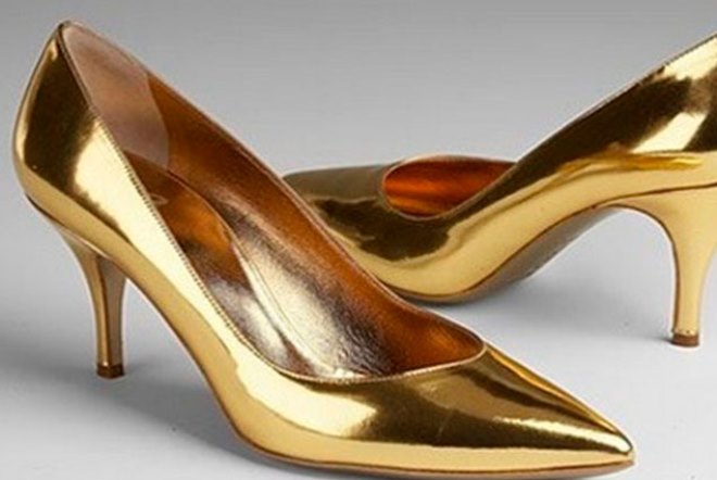 Туфли из 24-х каратного золота в Дубае