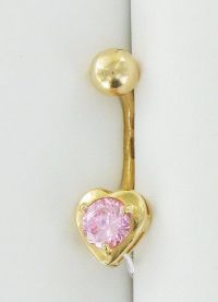 biżuteria piercing złota z pępkiem 5