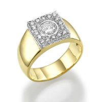 златен пръстен с диамант 6