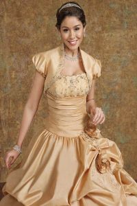 Златна булчинска рокля 6