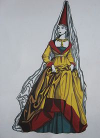 готически стил в средновековно облекло 8