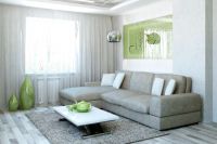 4. Šedá barva ve vnitřním prostoru obývacího pokoje