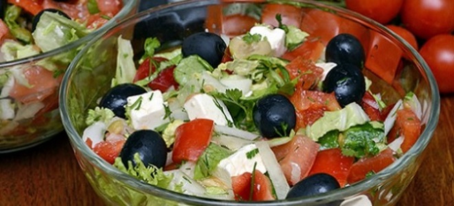 Recept na řecký salát s Pekinským zelím