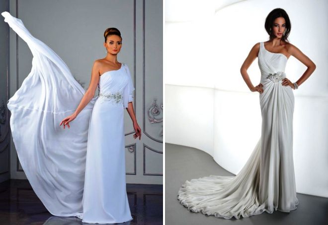 piękne suknie ślubne w greckim stylu