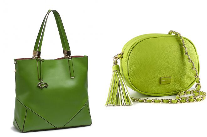 женские зеленые сумки