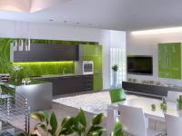 6. Кухненски интериор в зелено