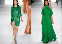zelené šaty 2015 2