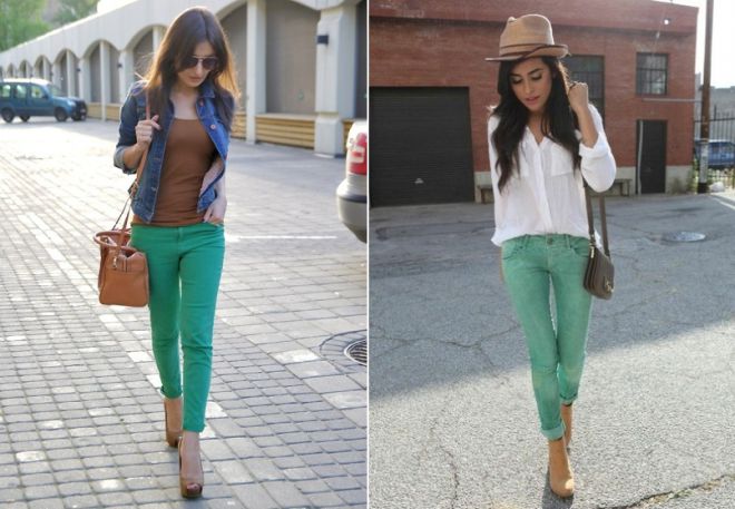 zielone jeansy 1
