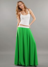 długa zielona spódnica 3
