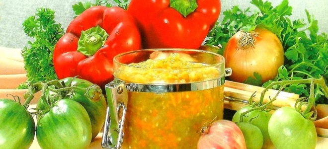 kavijar od zelenih rajčica za zimu