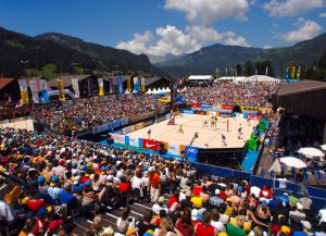 Чемпионат по пляжному волейболу в Гштааде