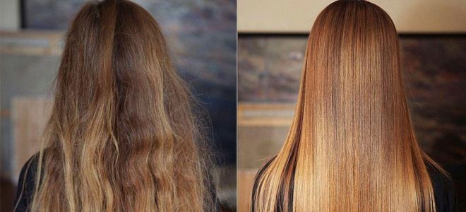 глазирование волос фото до и после
