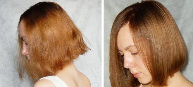 цветное глазирование волос фото до и после