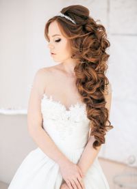 Сватбена прическа за дълга коса 5
