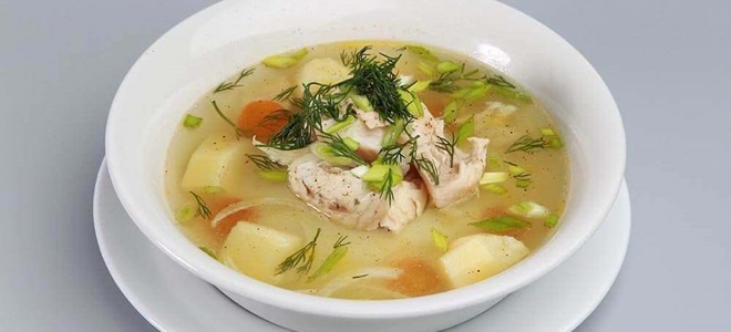 recept na halibutovou polévku