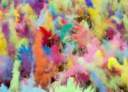 Holi festival barev