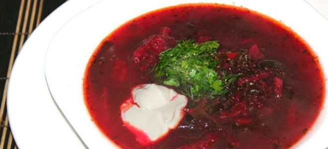 horká červená polévka v pomalém sporáku klasický recept
