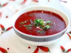 супа от червено цвекло гореща рецепта