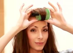 kako vaditi lase z curlers lepljiv 3
